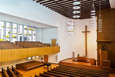 clean church interior after Houston janitorial services