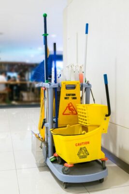 Cart for Houston janitorial services company