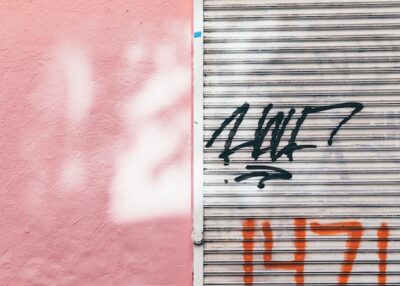 Graffiti on building needs Houston commercial cleaning services